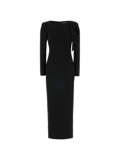 ruffled cady long dress