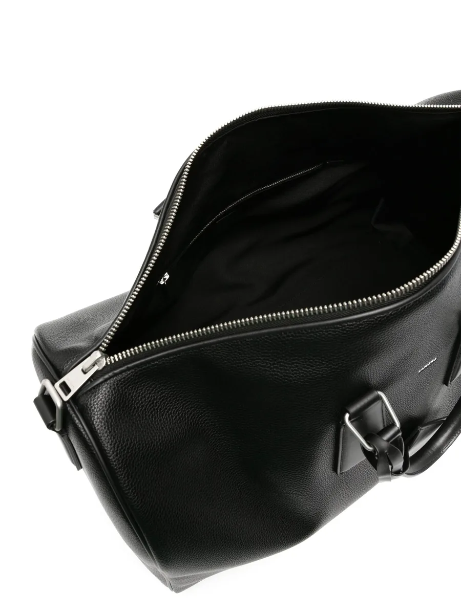 metallic-logo luggage bag 4
