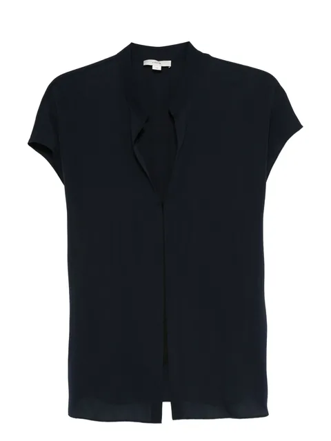 v-neck short-sleeve blouse
