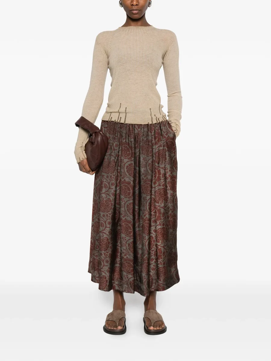ribbed frayed blouse 3