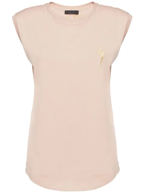 Ursella logo-embroidered sleeveless cotton tank top