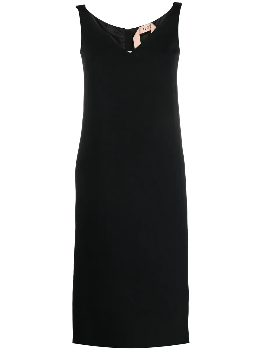 ruched-strap midi dress 2