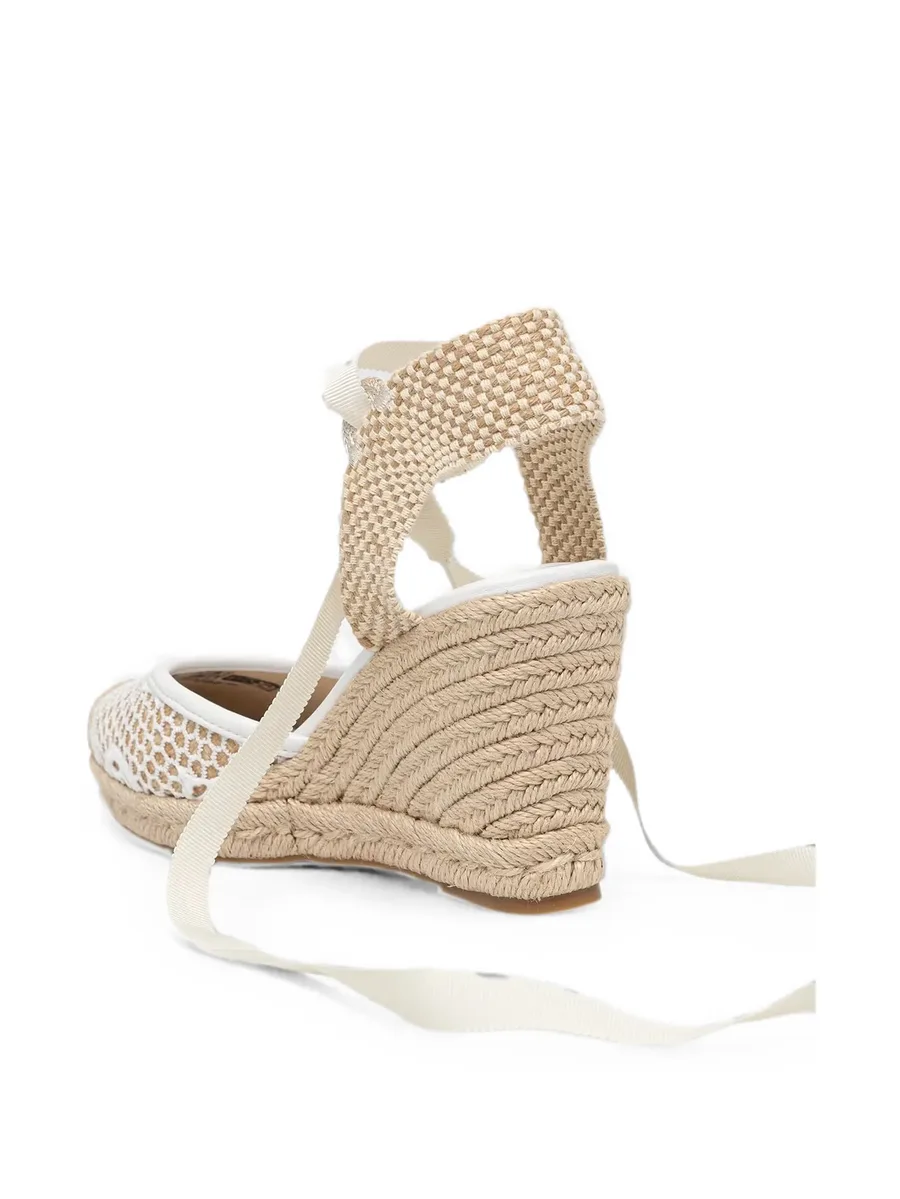 Cheyin crochet-knit wedge espadrilles 7