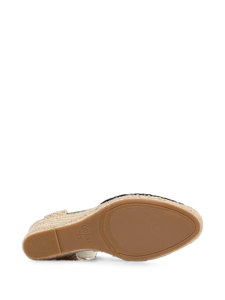 Cheyin lace-panelled wedge espadrilles 9