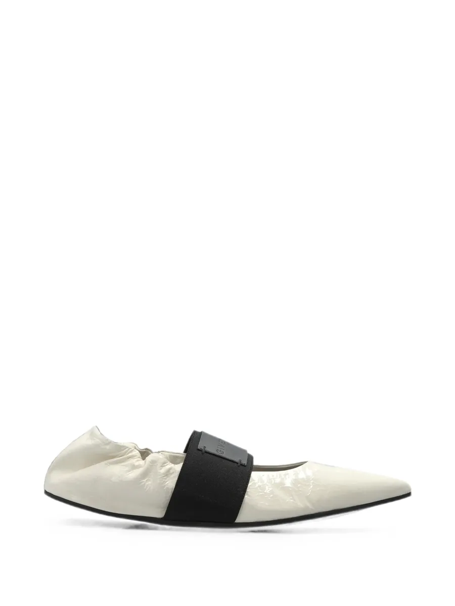 Crush pointed-toe ballet flats 1