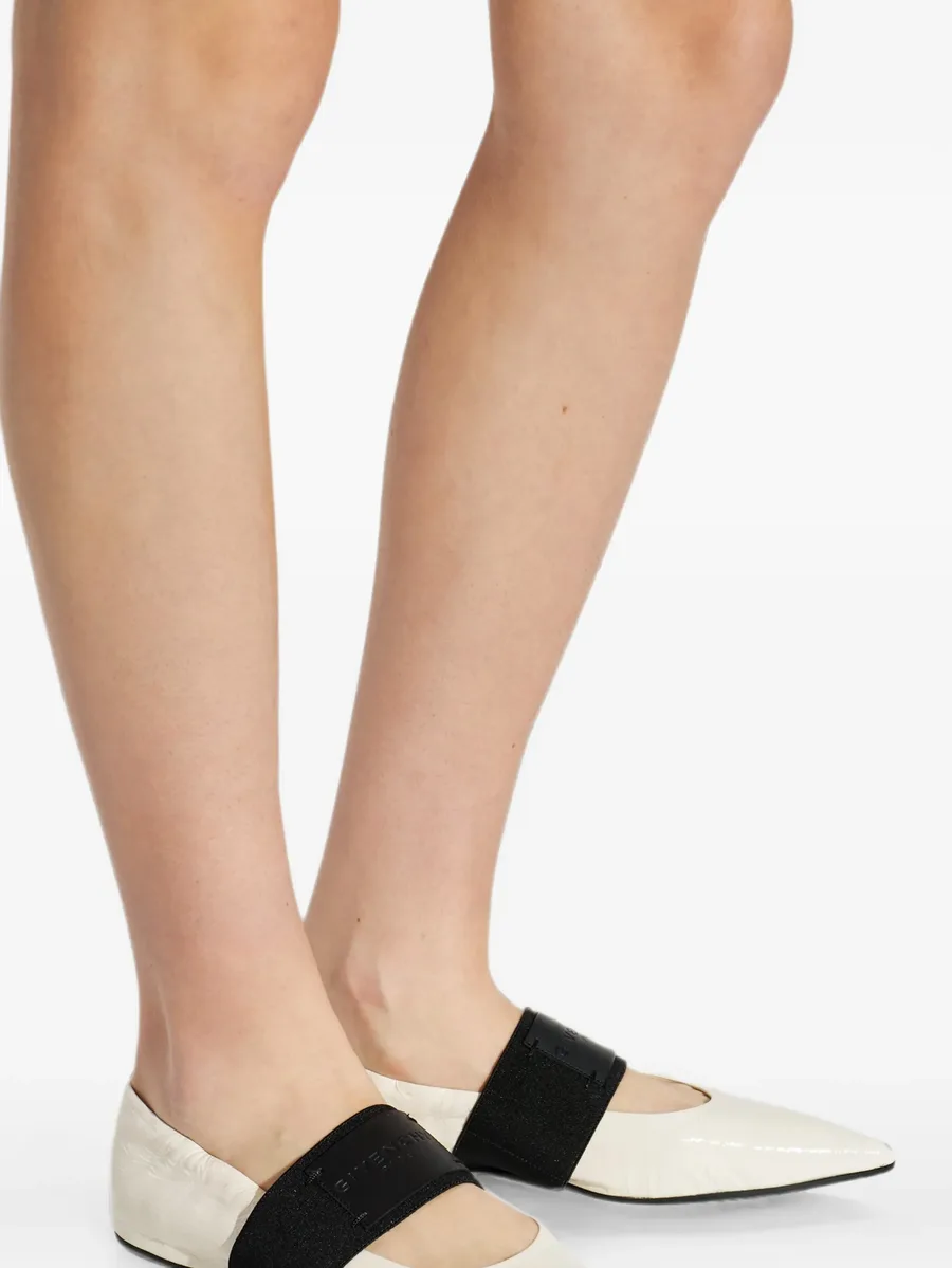 Crush pointed-toe ballet flats 10