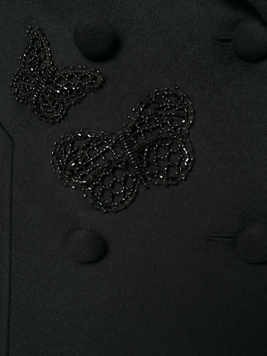 butterfly-embroidered coat 9