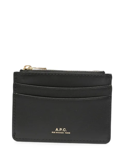 logo-print cardholder