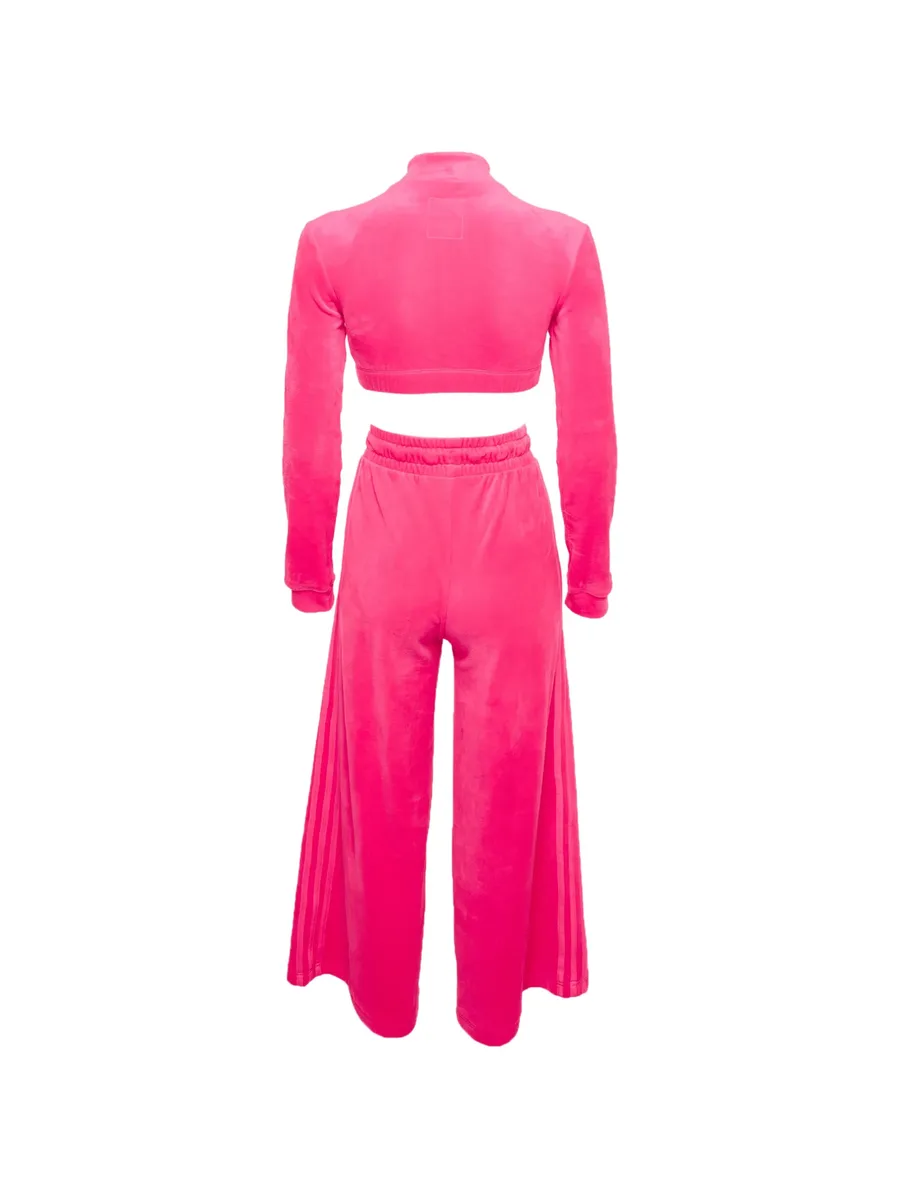 x Jeremy Scott velvet-texture tracksuit 3