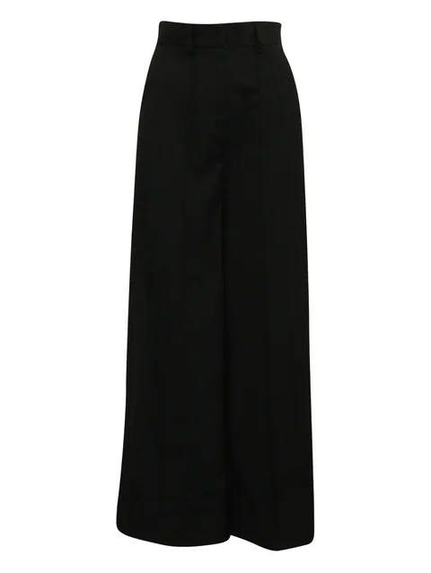wide-leg tailored trousers