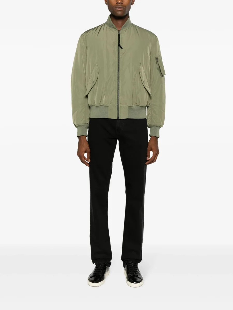 logo-patch slim-fit trousers 4