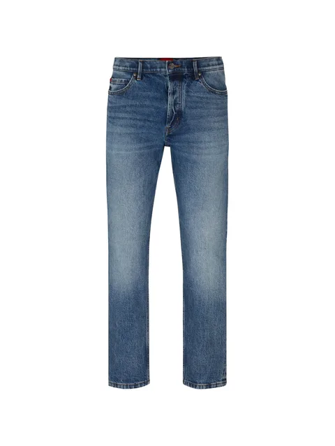 button-fastening jeans