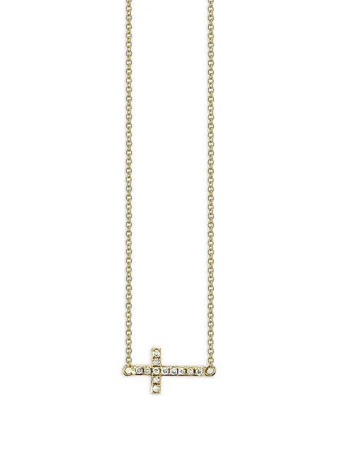 diamond cross necklace