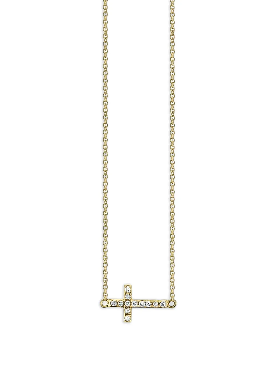 diamond cross necklace 2