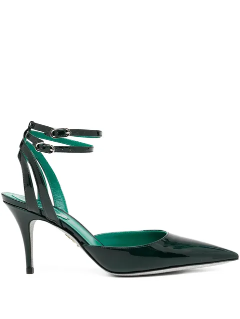 80mm leather pumps