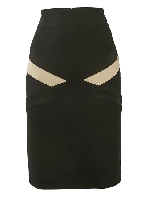 panelled pencil skirt