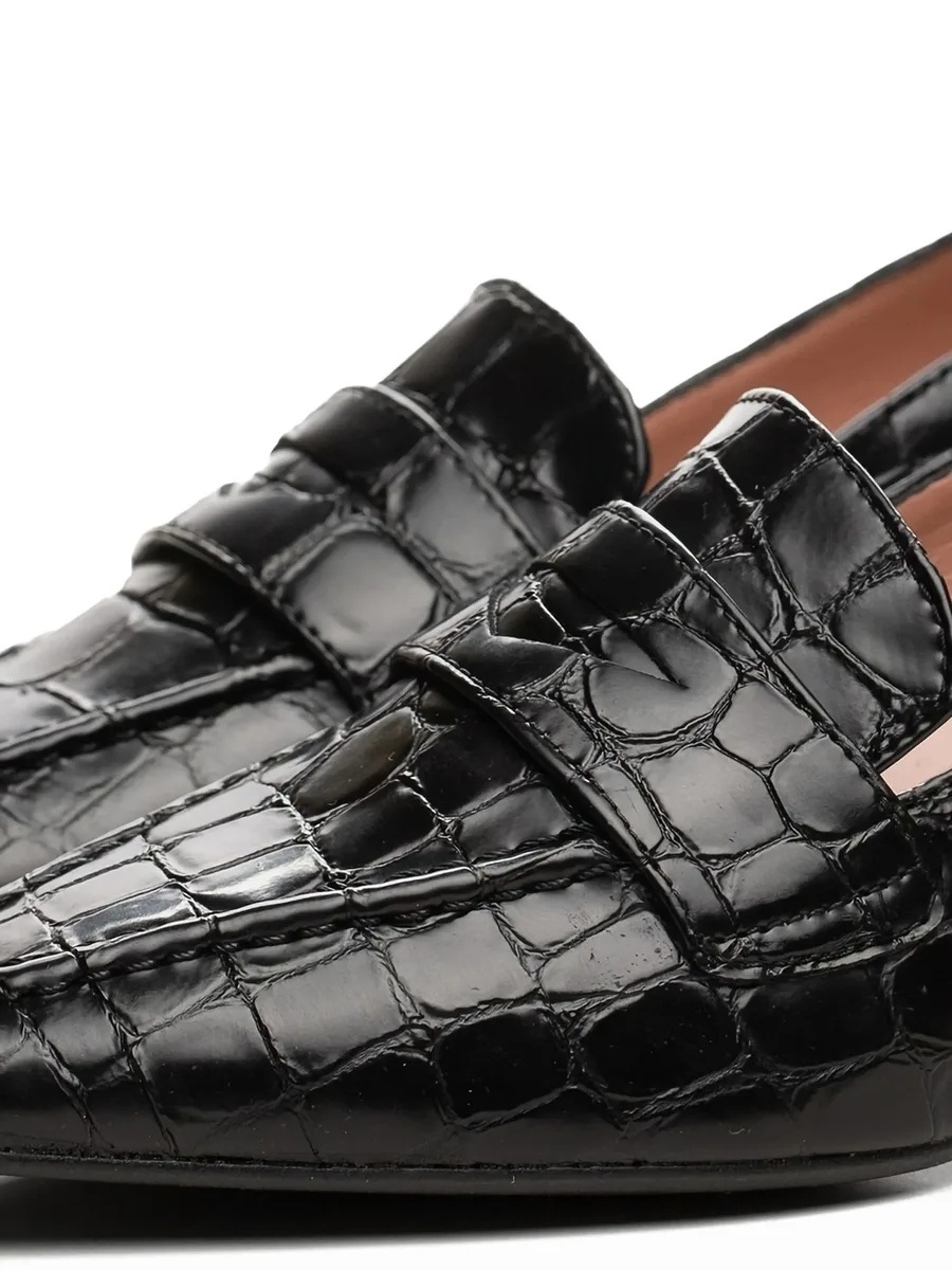 croc-embossed pumps 4