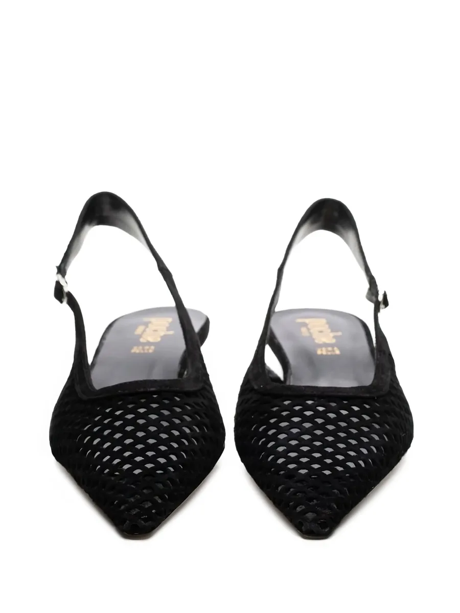 perforated slingback flat pumps 4