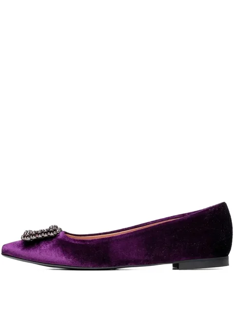 Melanie pointed-toe embellished pumps