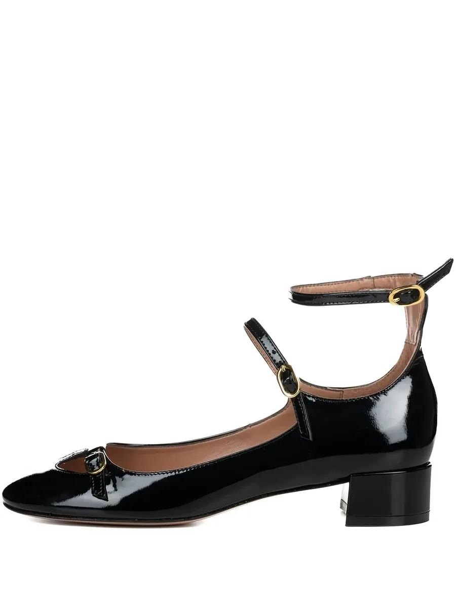 buckle-detail patent leather pumps 2