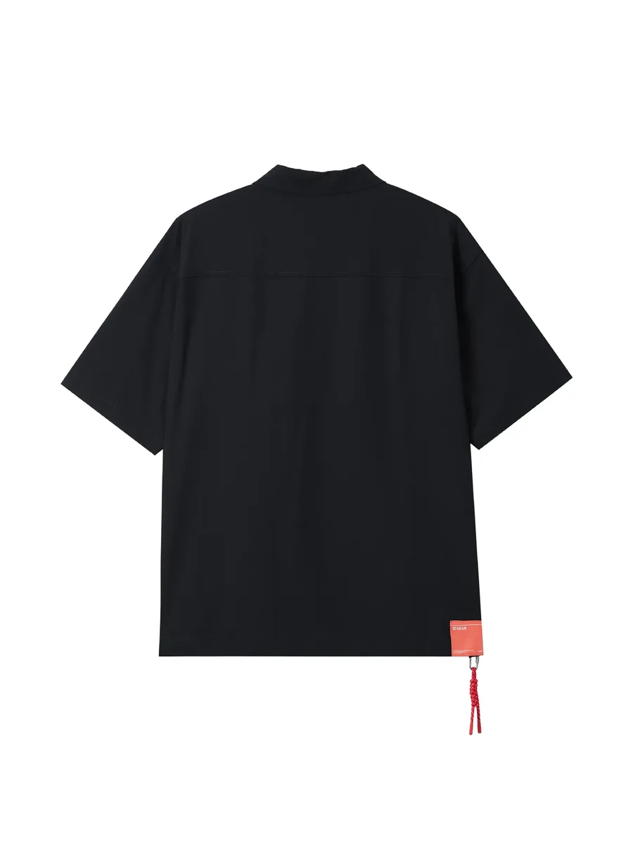 flap-pocket short-sleeve polo shirt 11