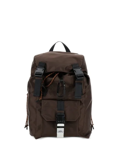 logo-buckle backpack