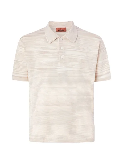 striped short-sleeve polo shirt