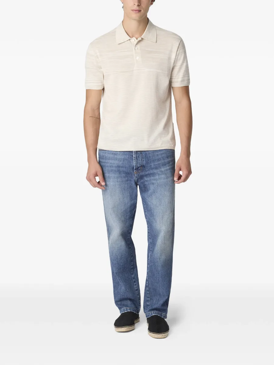 striped short-sleeve polo shirt 3