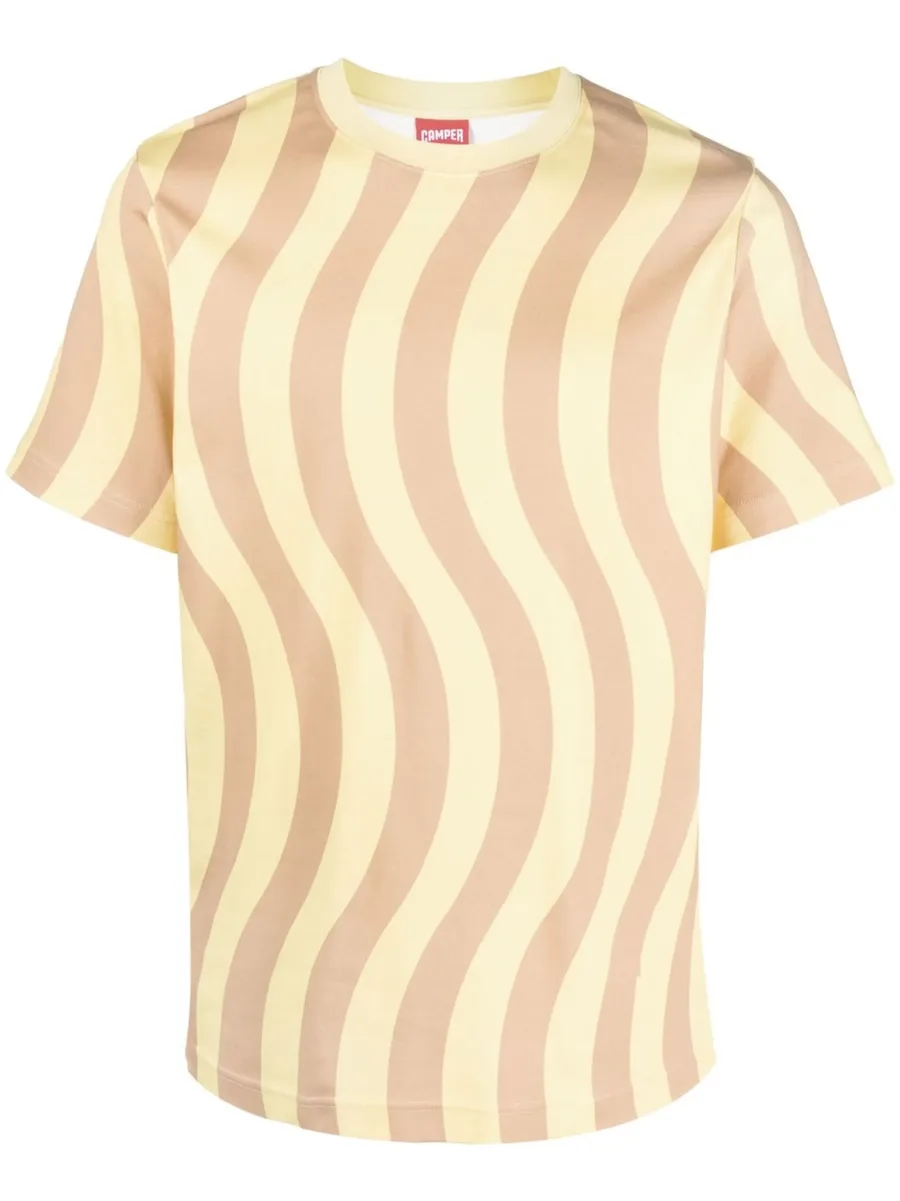 wave-print short-sleeve T-shirt 2