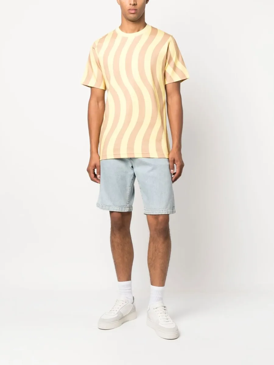 wave-print short-sleeve T-shirt 3