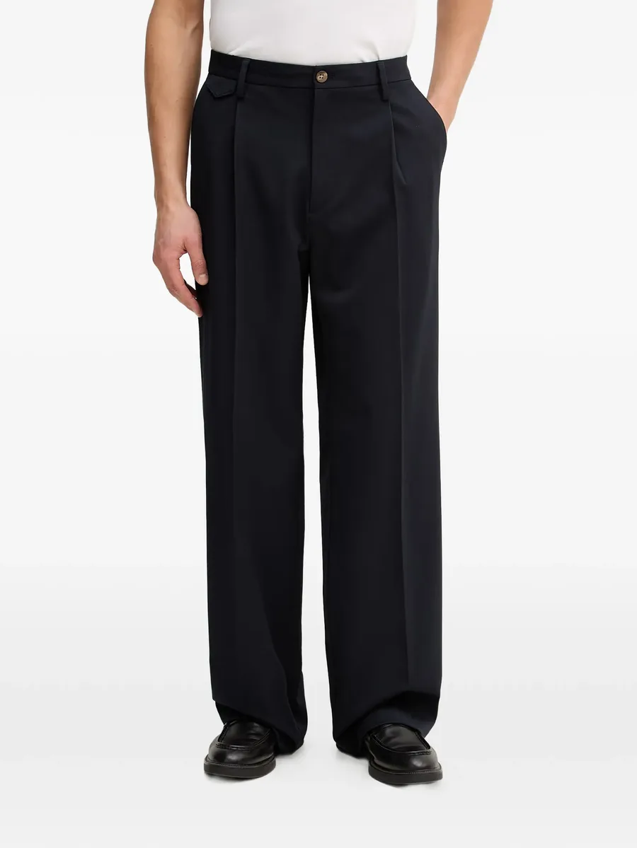 pleated wide-leg trousers 2