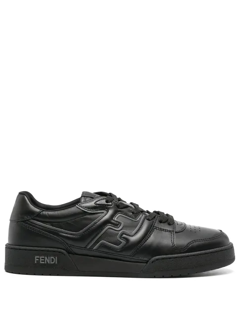 Match leather sneakers