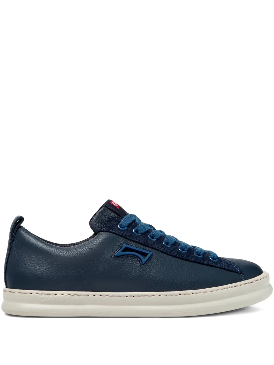 Runner logo leather sneakers 2