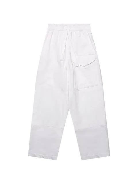 elasticated drawstring trousers
