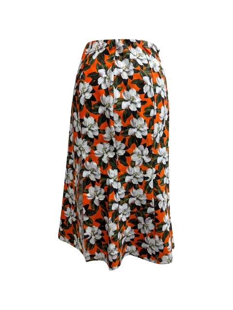 Stephine floral-print midi skirt