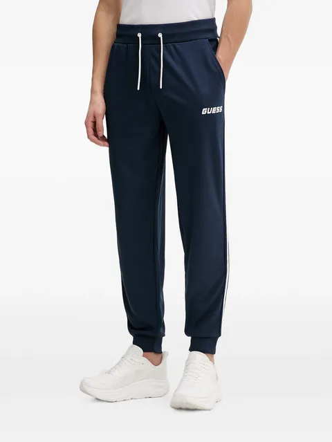 Lansa side-stripe logo-print track pants
