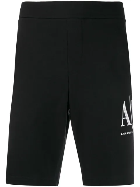 logo-embroidered track shorts