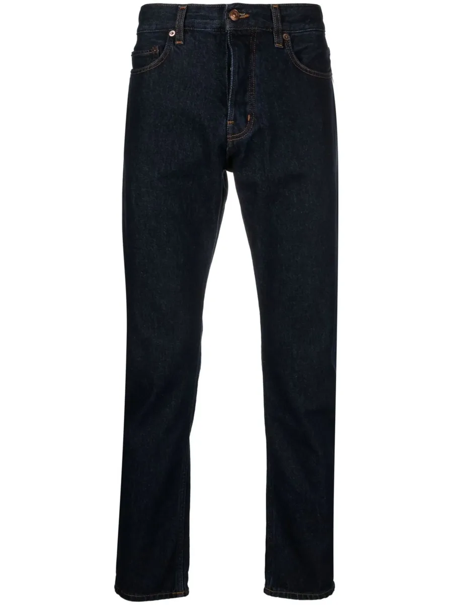 mid-rise straight-leg jeans 2