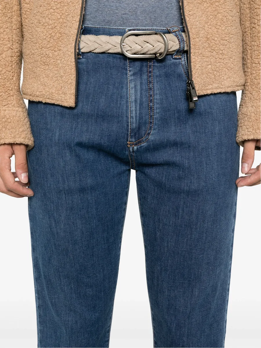 slim-cut jeans 9