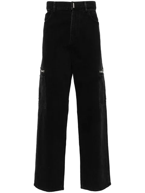 logo-print straight-leg jeans