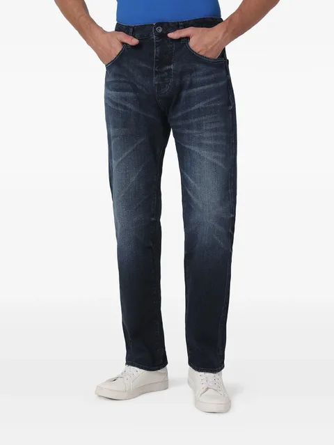 faded-effect jeans