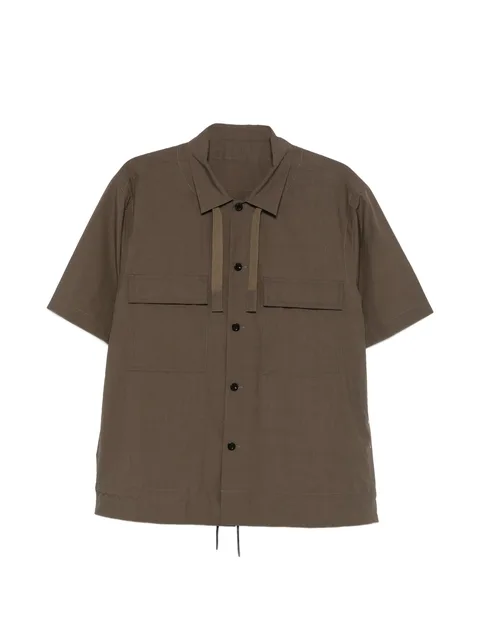 pocket tie shirt