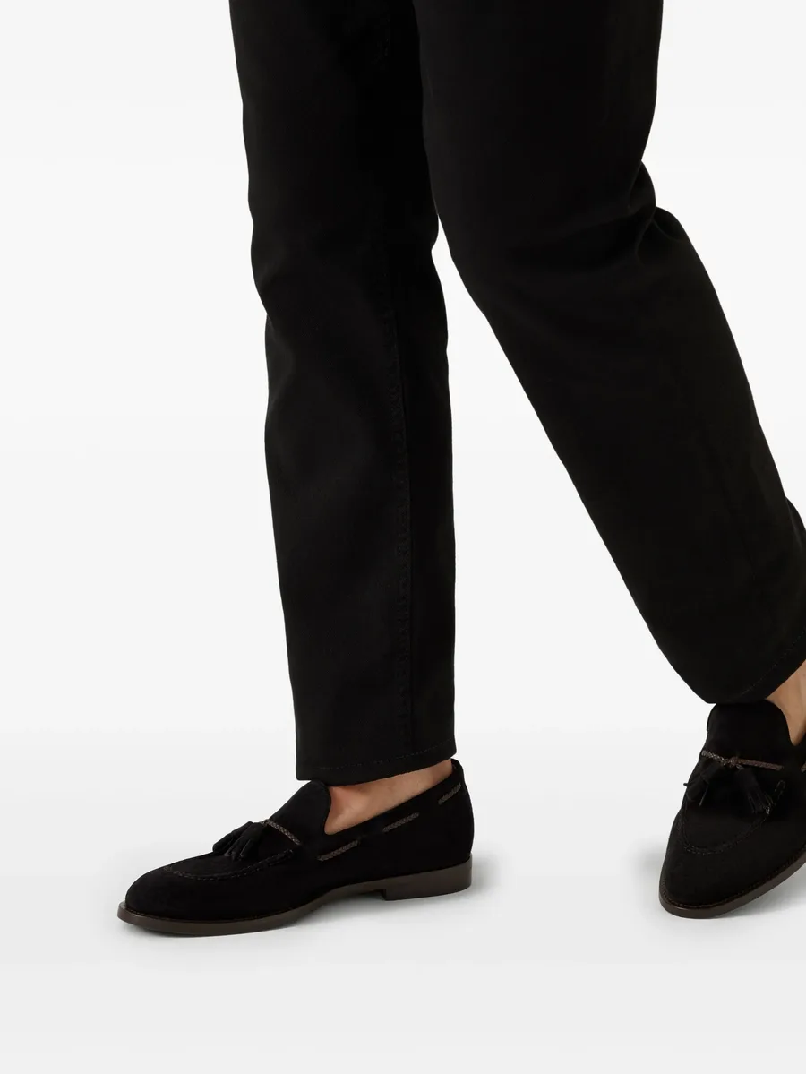suede loafers 9