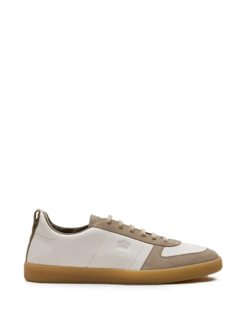 Repton panelled leather sneakers