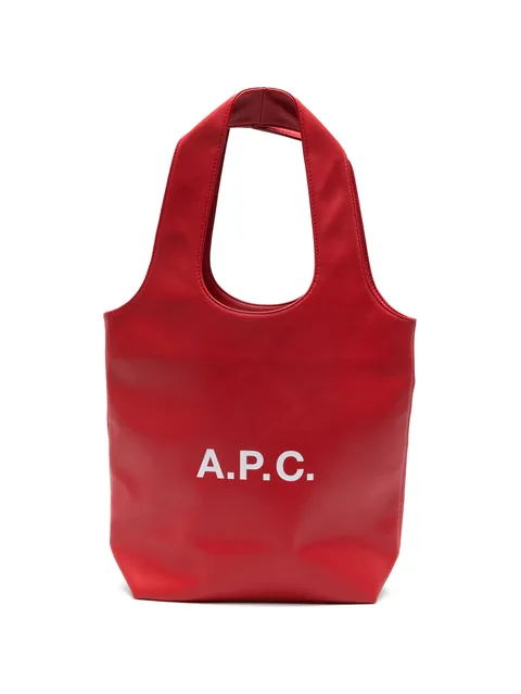 logo-print tote bag