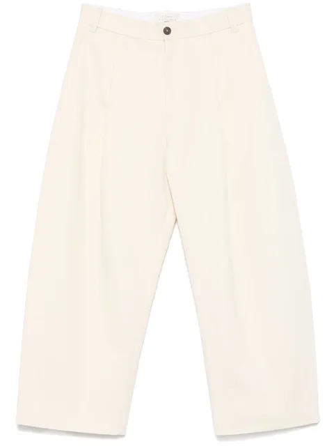 pleat-detail trousers
