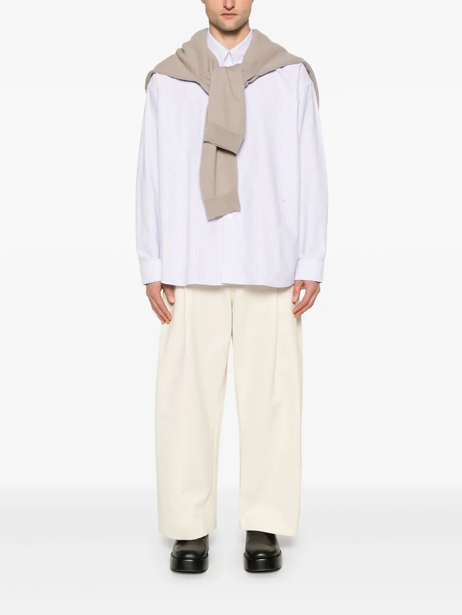 pleat-detail trousers 3