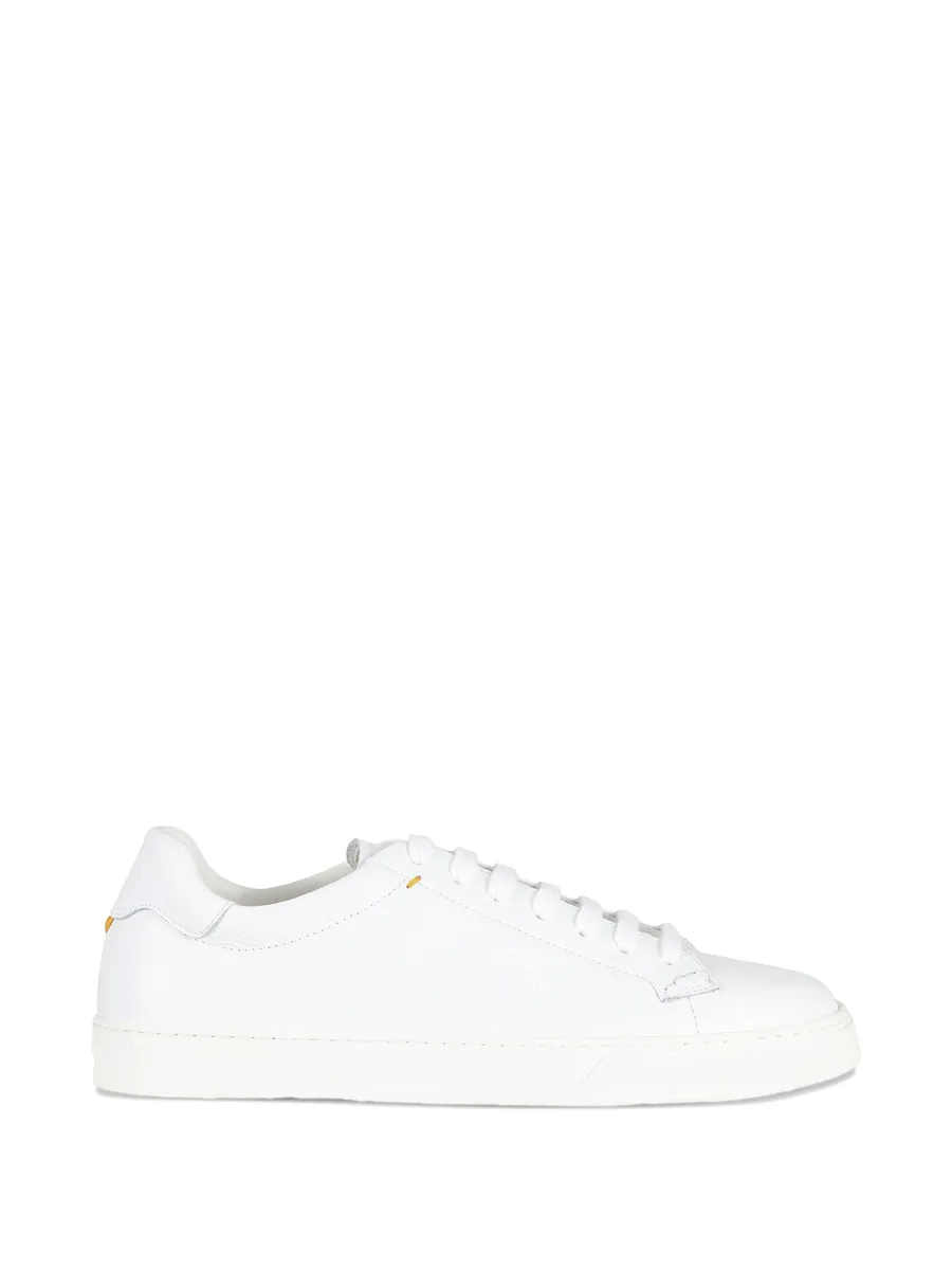 lace-up leather sneakers 2