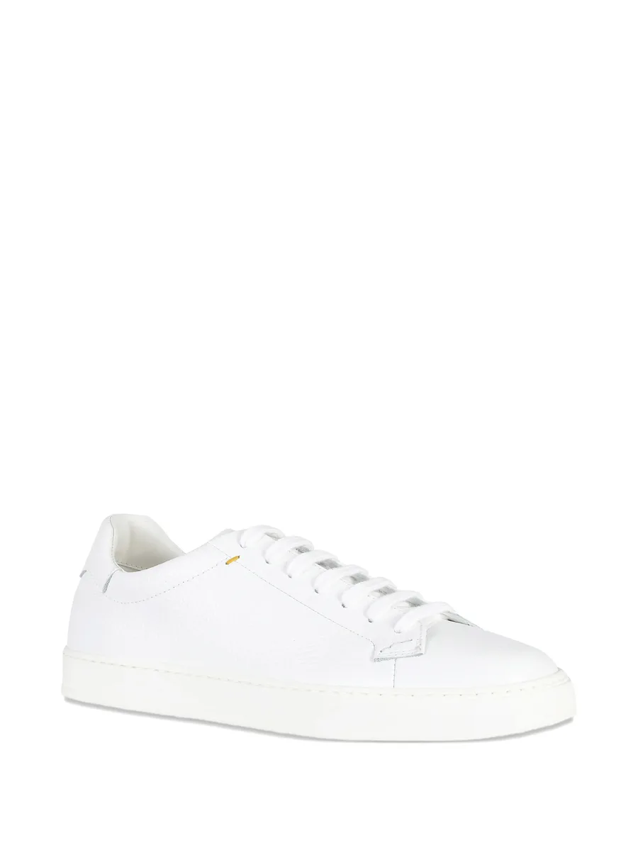 lace-up leather sneakers 4