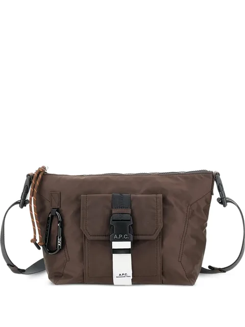 front pocket carabiner shoulder bag